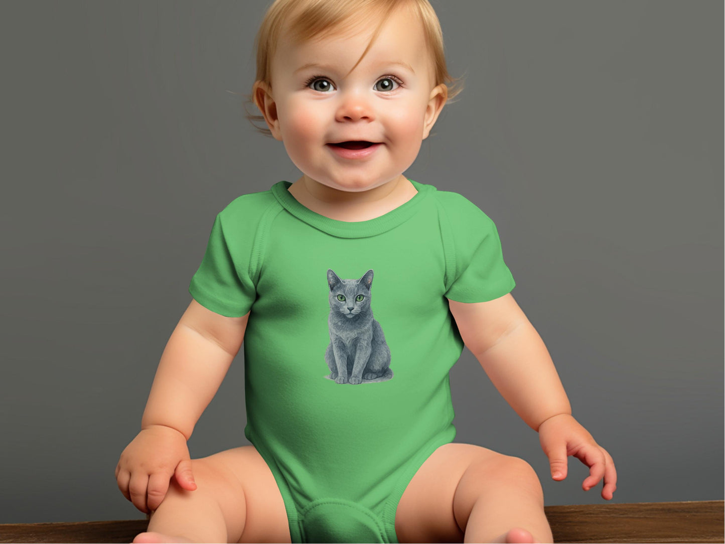 Cute Baby Bodysuit with Adorable Cat Print product type