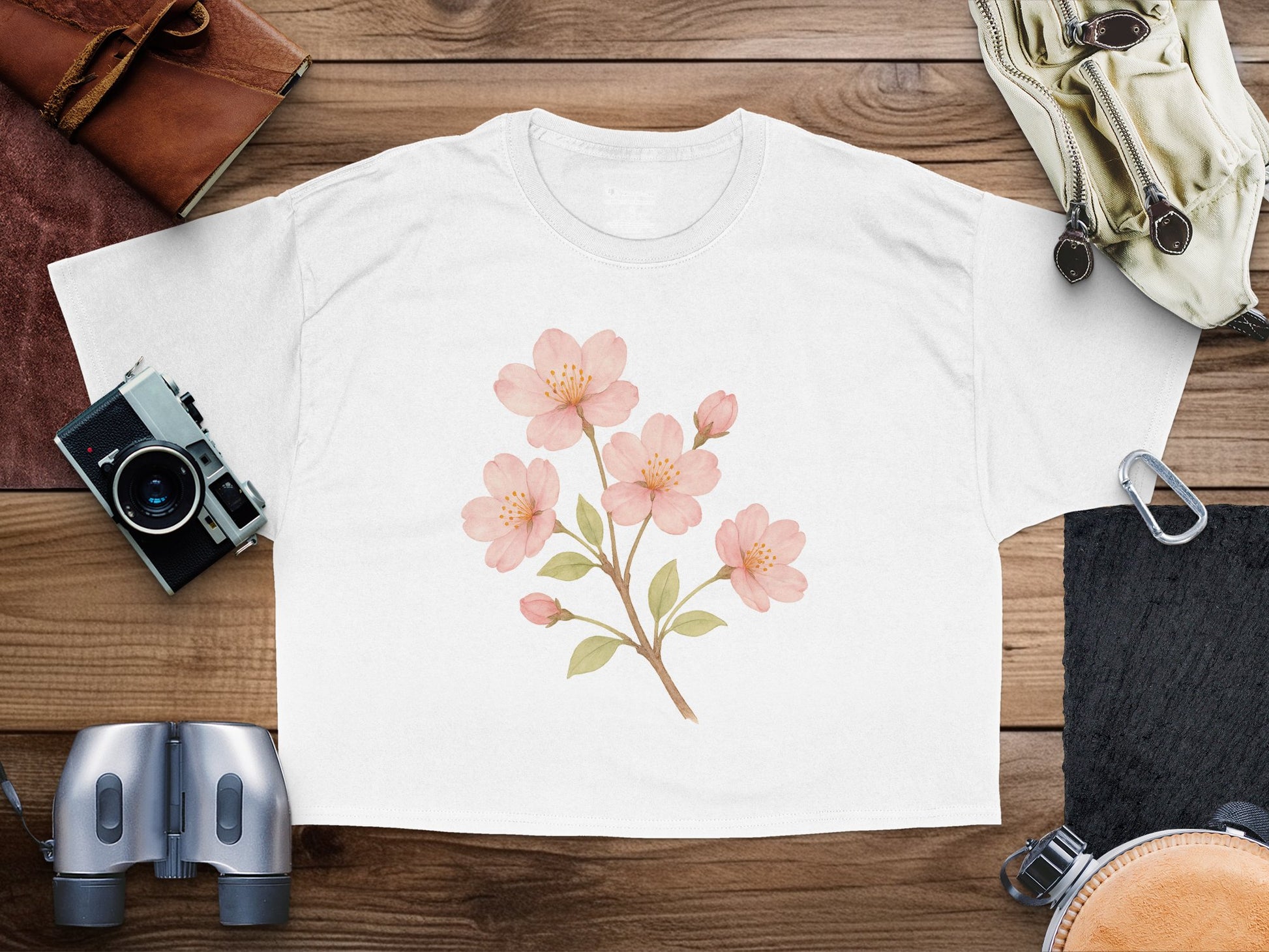 Floral Blossom Graphic Printed White T-shirt product type