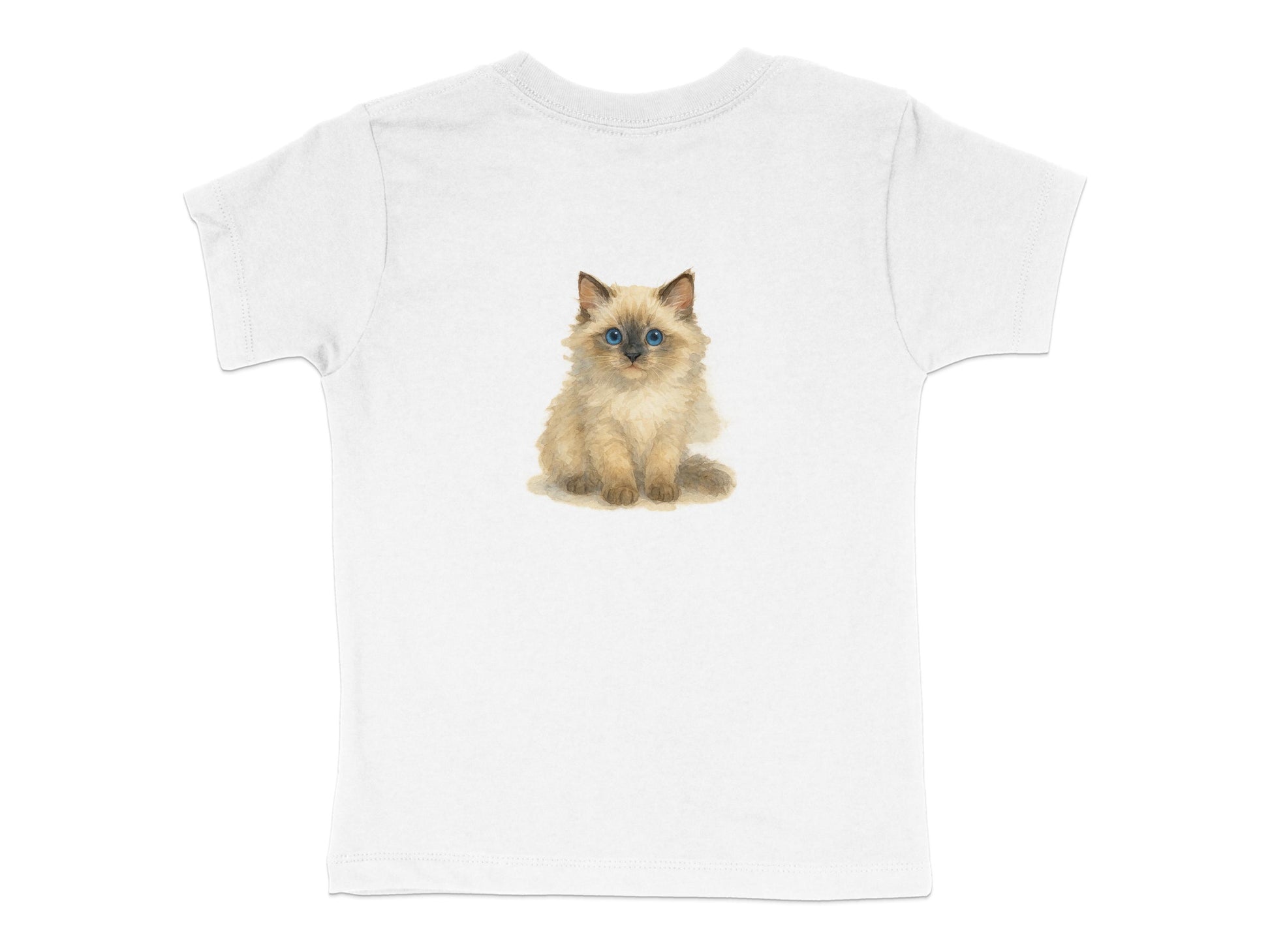 Adorable Kitten Design on White Kids T-Shirt product