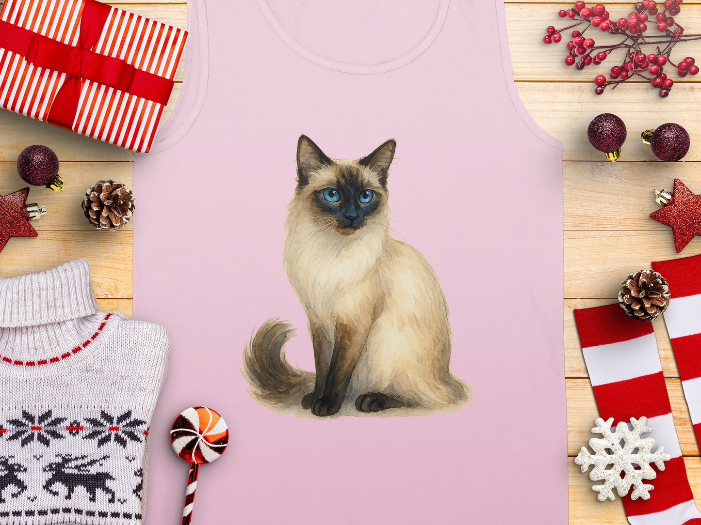 Siamese Cat Art Design Women's Tank Top product