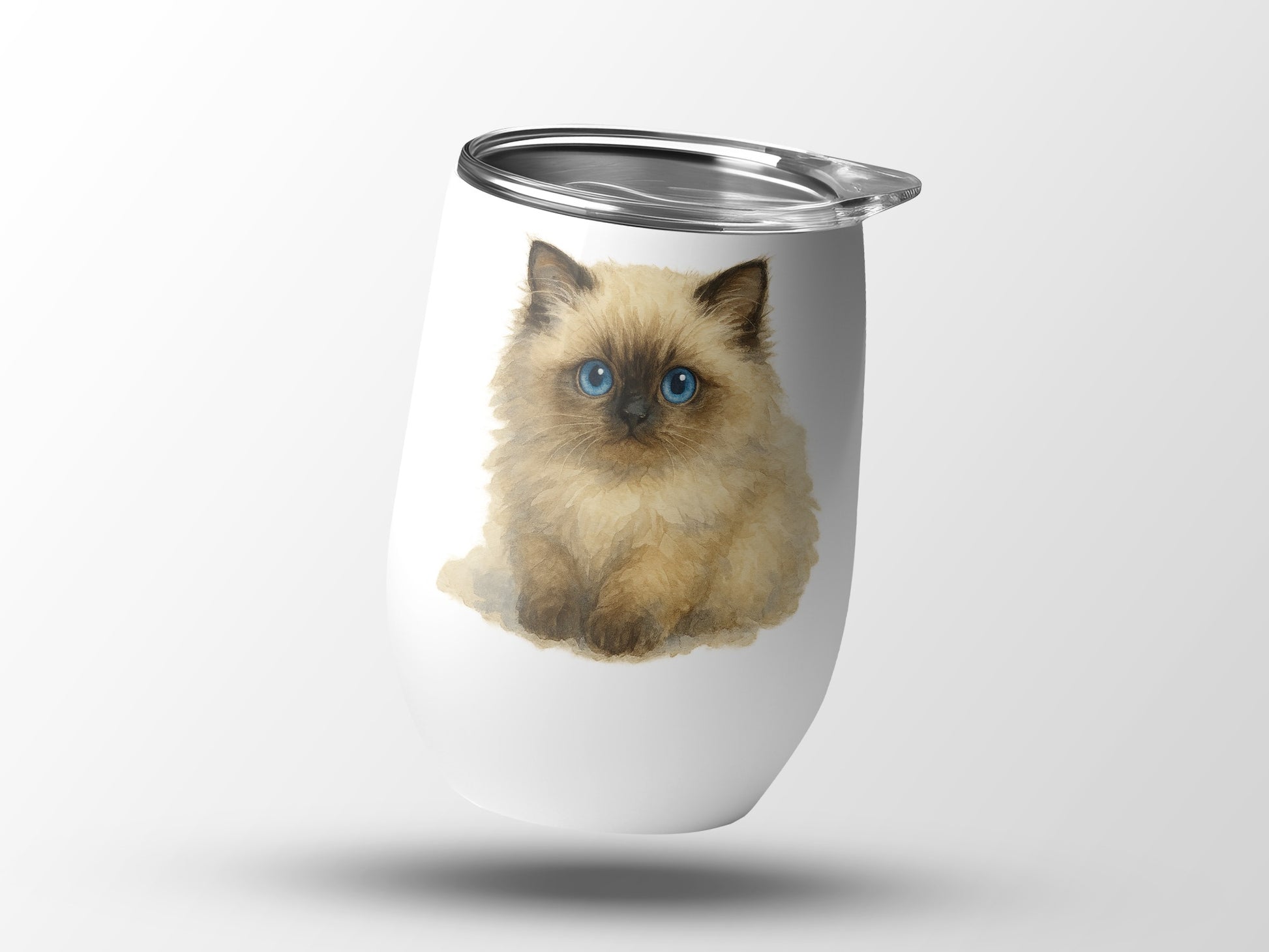 Adorable Kitten Print Travel Mug Cute Cat Design product