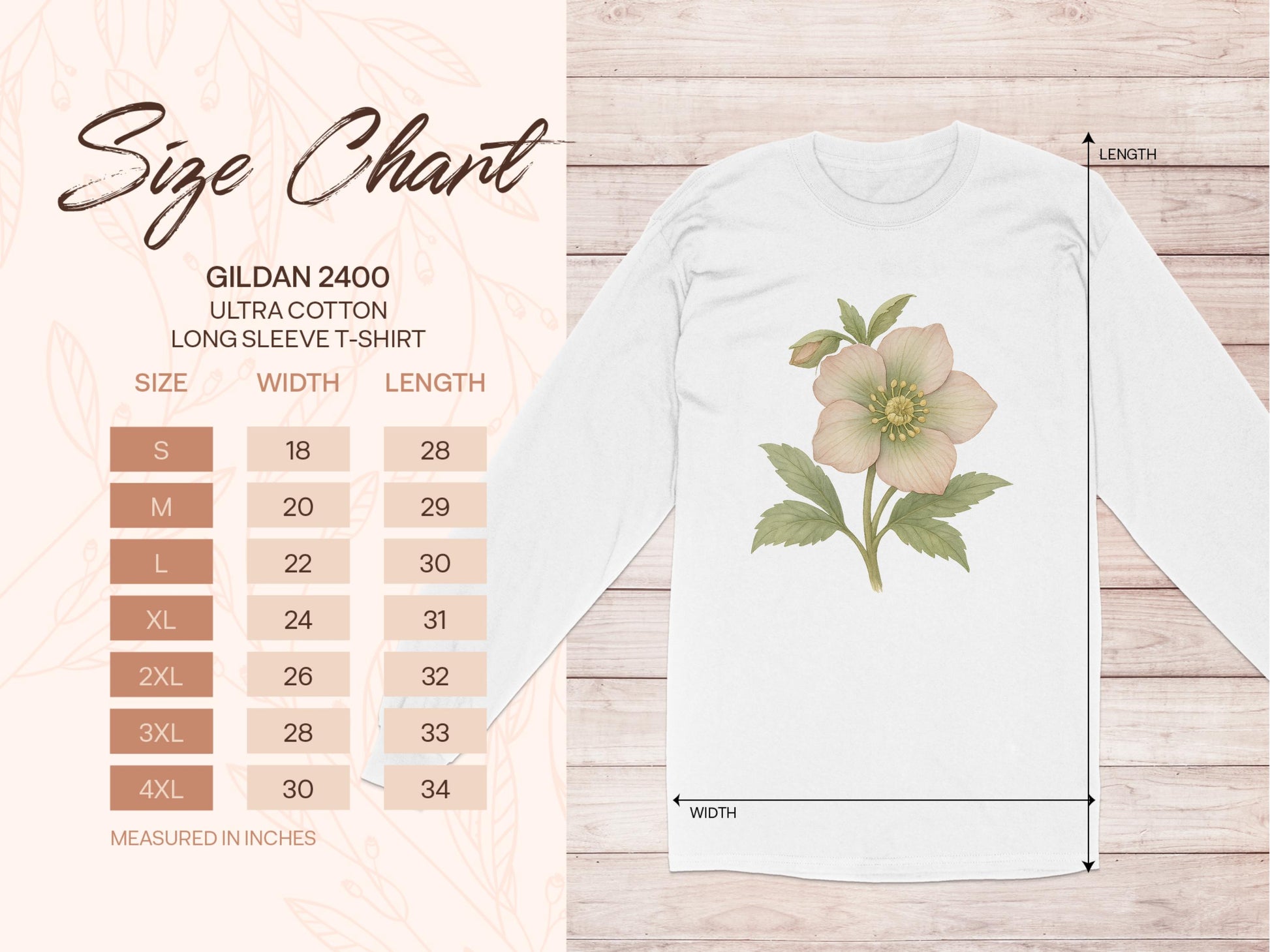 Flower Illustration Long Sleeve Shirt product