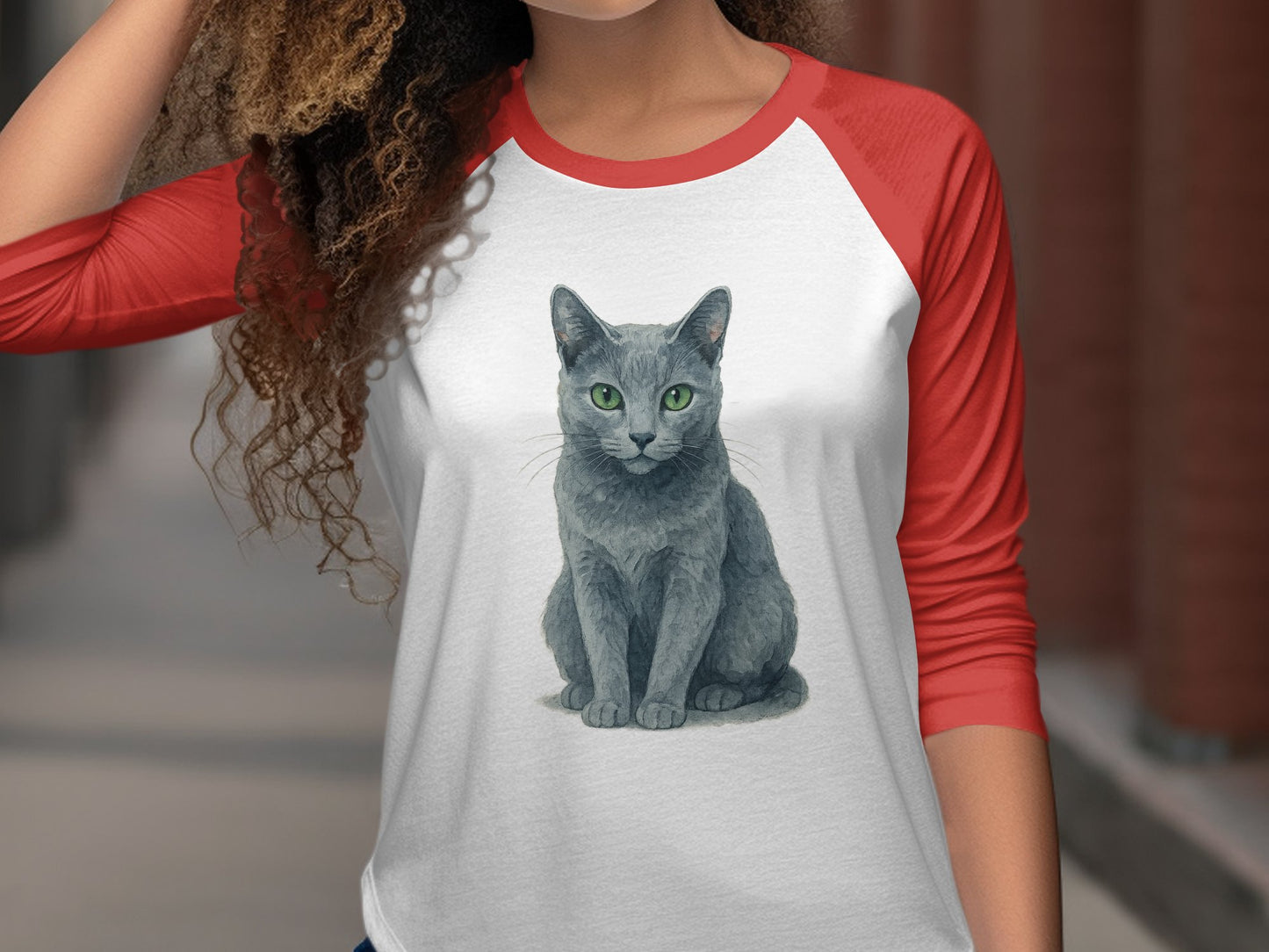 Cat Graphic Long Sleeve T-Shirt product type