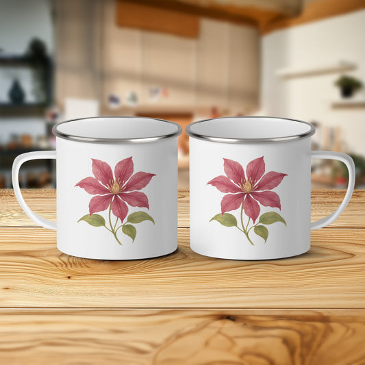 Beautiful Red Flower Pattern Mug Design product type