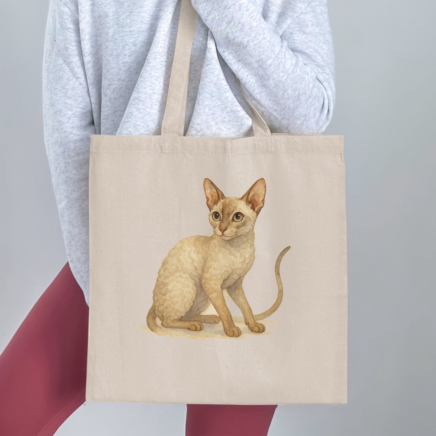 Illustrated Cat Print Tote Bag Accessory product