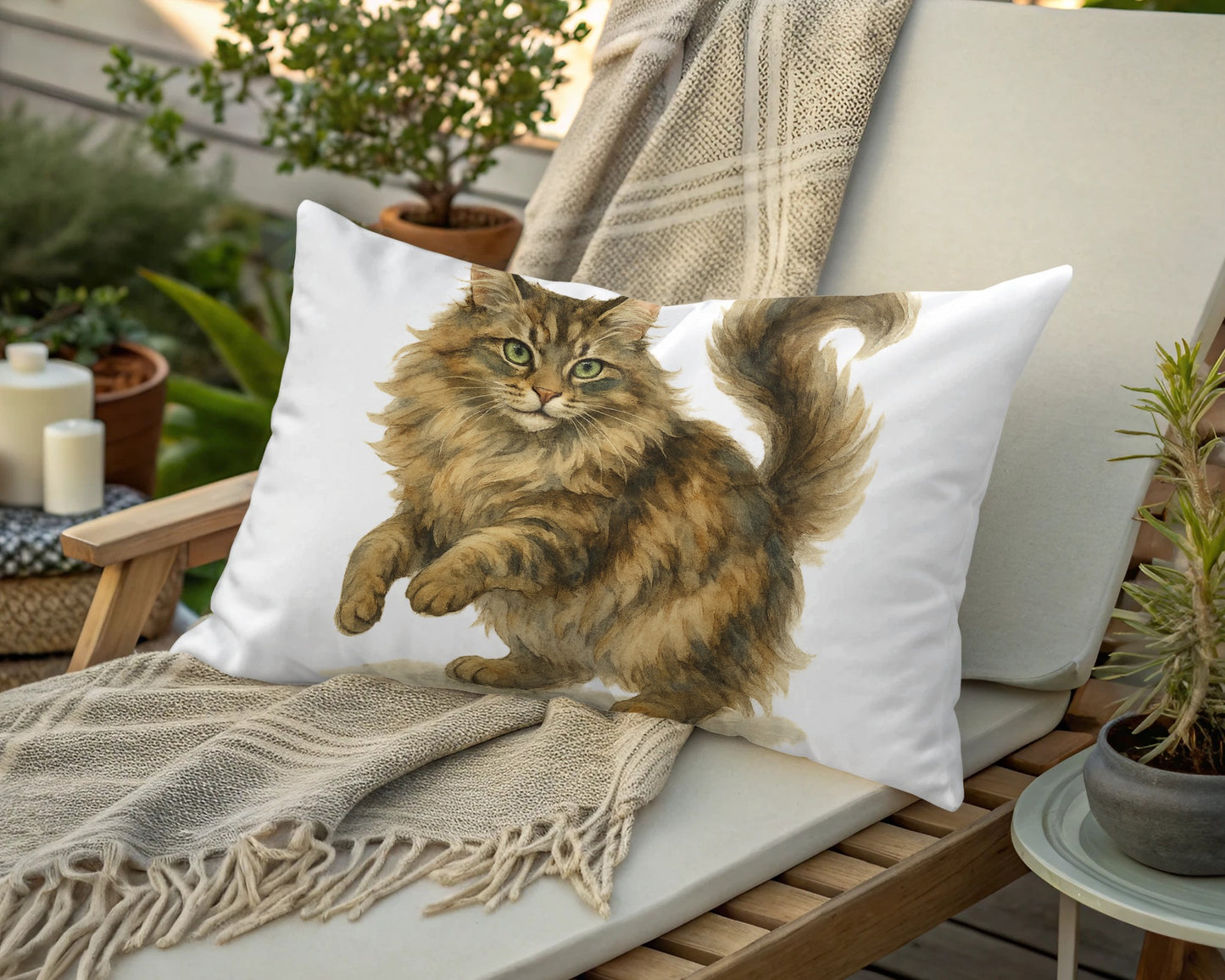 Fluffy Cat Cushion Pillow for Cozy Home Decor product