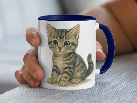 Adorable Kitten Design Printed on Coffee Mug product