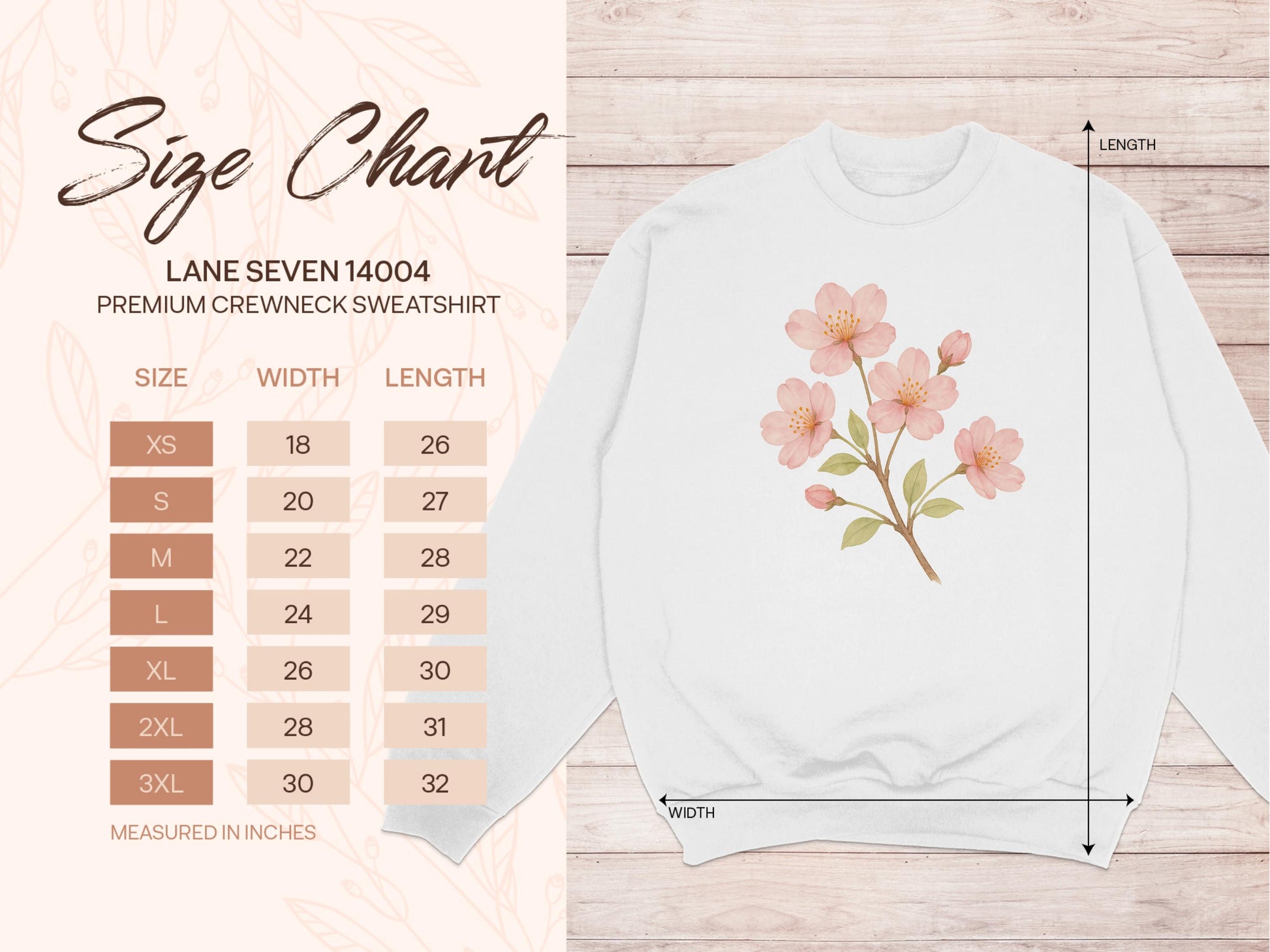 Cherry Blossom Graphic Premium Crewneck Sweatshirt product type