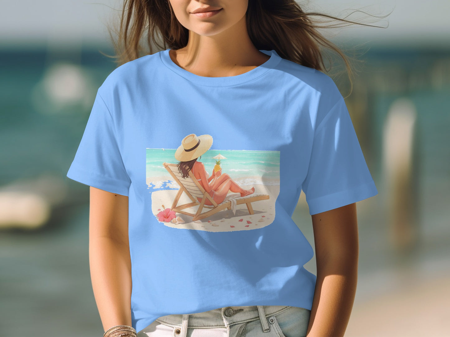 Relaxing Beach Scene Women's T-shirt product