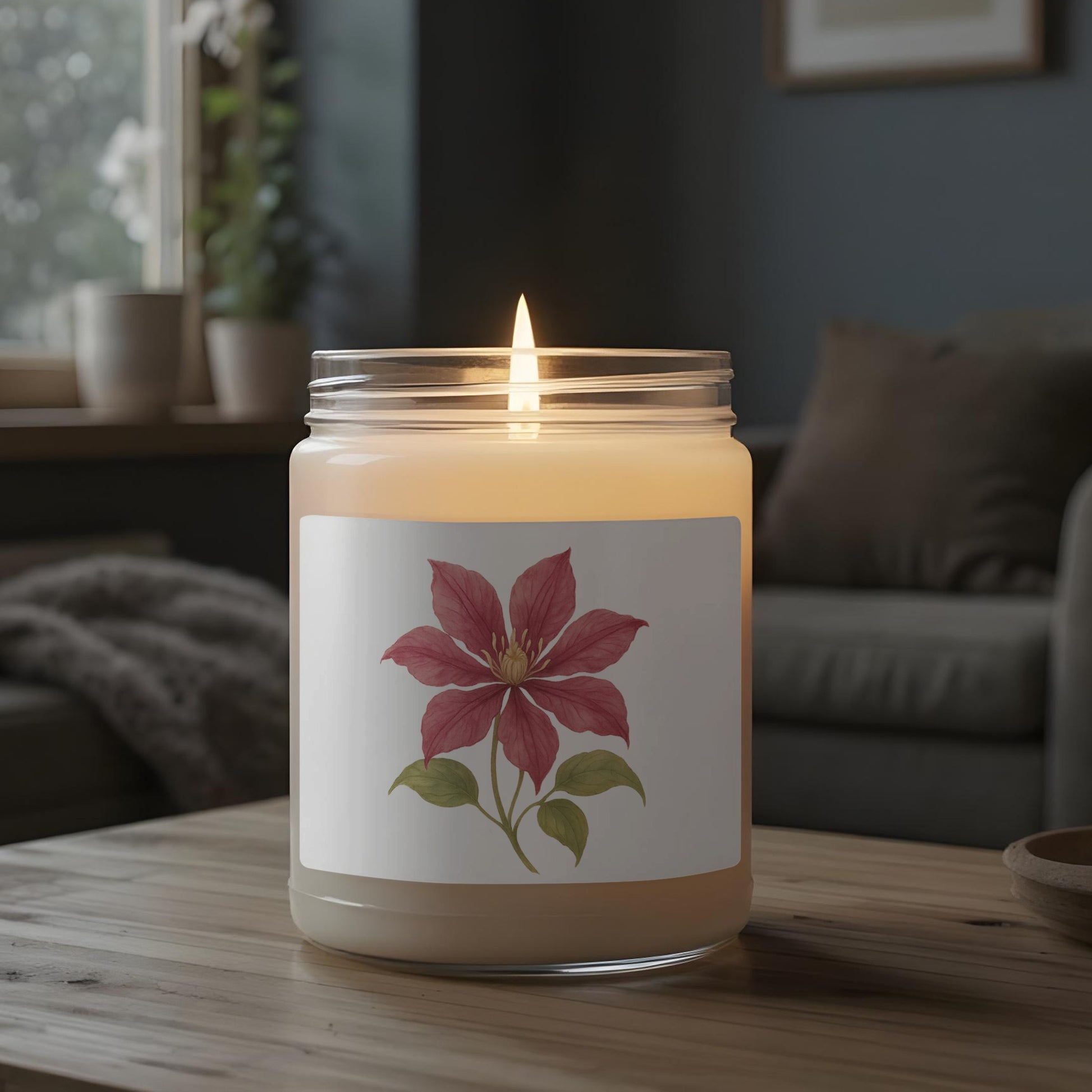 Cozy Home Decor Floral Design Scented Candle product