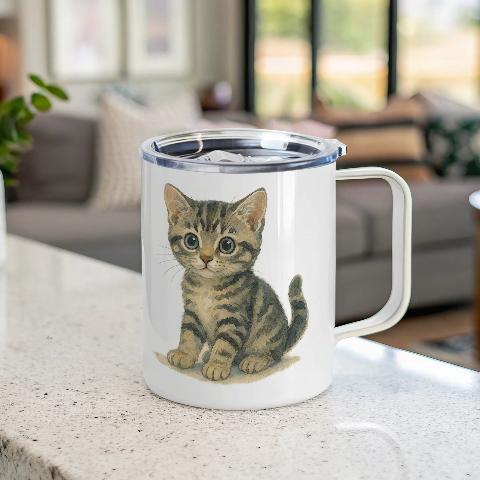 Cute Kitten Mug for Cat Lovers Coffee Product