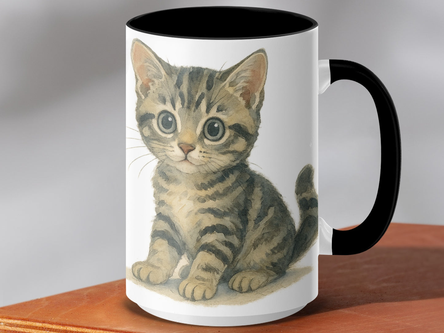 Cute Kitten Print Coffee Mug Ceramic Drinkware product type