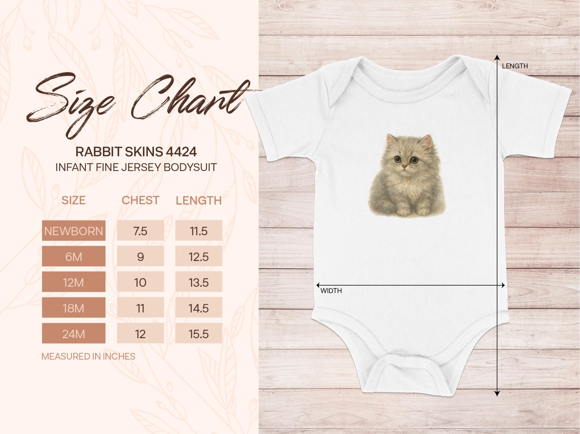 Adorable Kitten Rabbit Skins 4424 Baby Bodysuit product