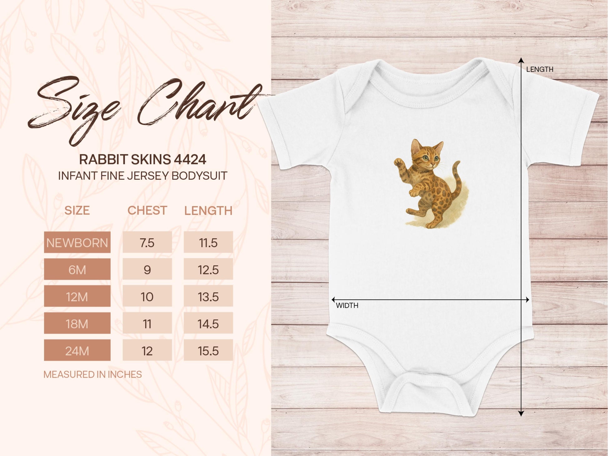 Cute Baby Cheetah Design Infant Jersey Bodysuit product type