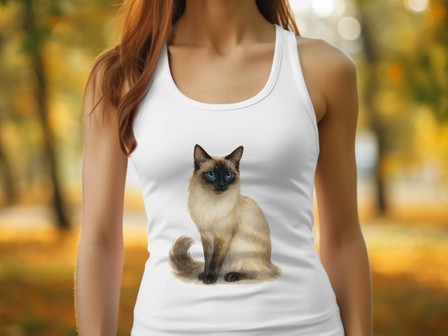 Charming Cat Graphic Design Sleeveless Tank Top product