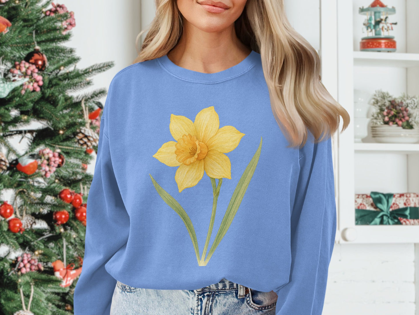 Yellow Daffodil Graphic Design Sweatshirt product