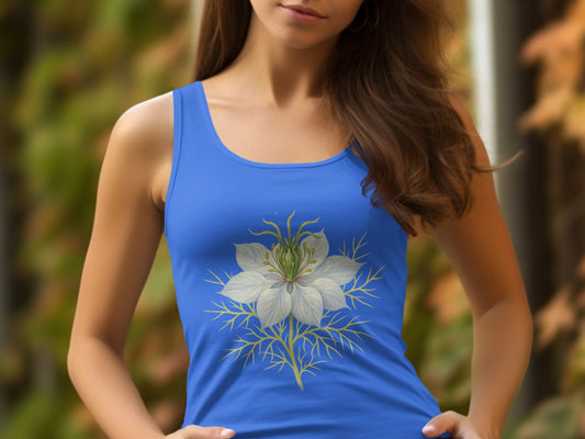 Blue Top with Beautiful Floral Design product type