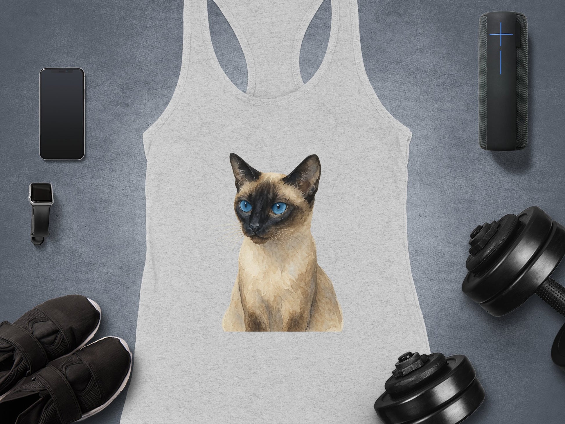 Sleeveless Top with Cute Cat Design Tank Top Product