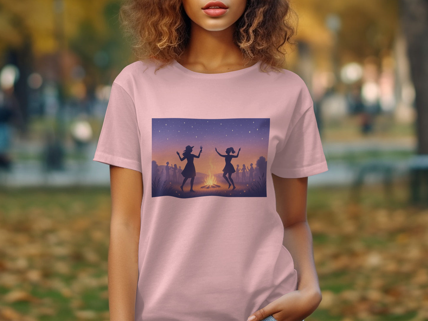 Dancing Silhouettes Under Starlit Sky T-Shirt product