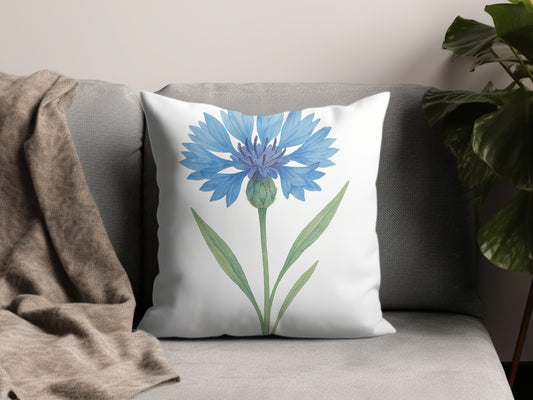Blue Flower Design Decorative Soft Cushion product