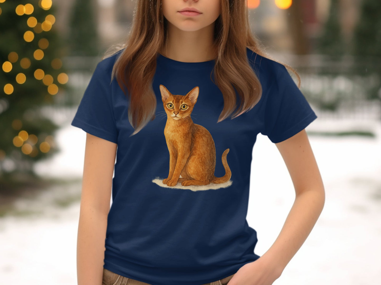 Adorable Cat Graphic Print T-Shirt for Cat Lovers product