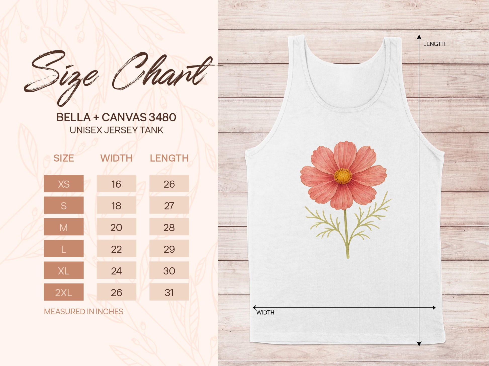 Floral Graphic Unisex Tank Top Trendy Summer product