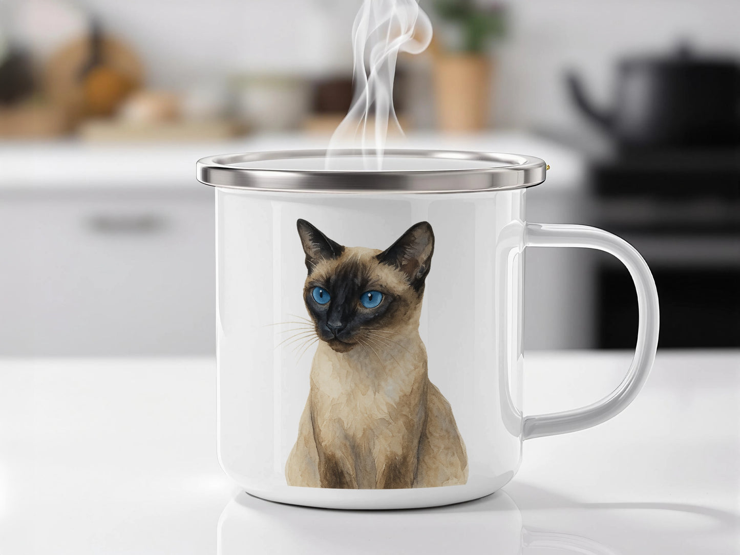 Siamese Cat Print Mug Perfect For Hot Beverages product