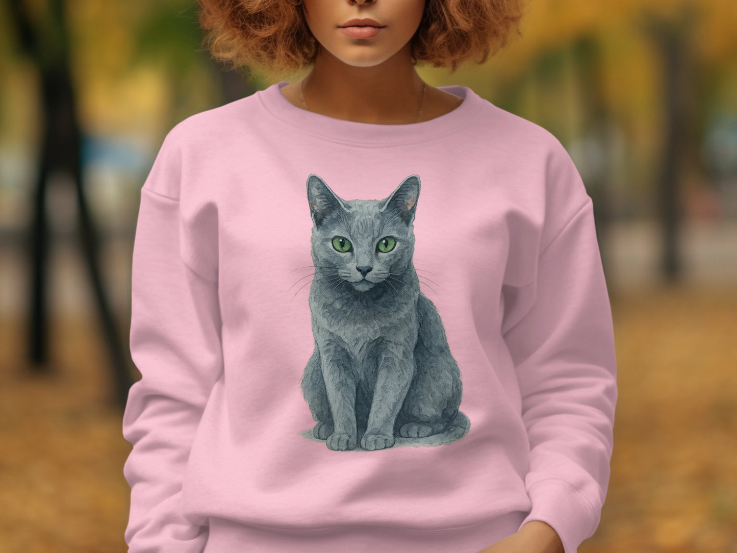 Cozy Pink Sweatshirt with Realistic Cat Design product