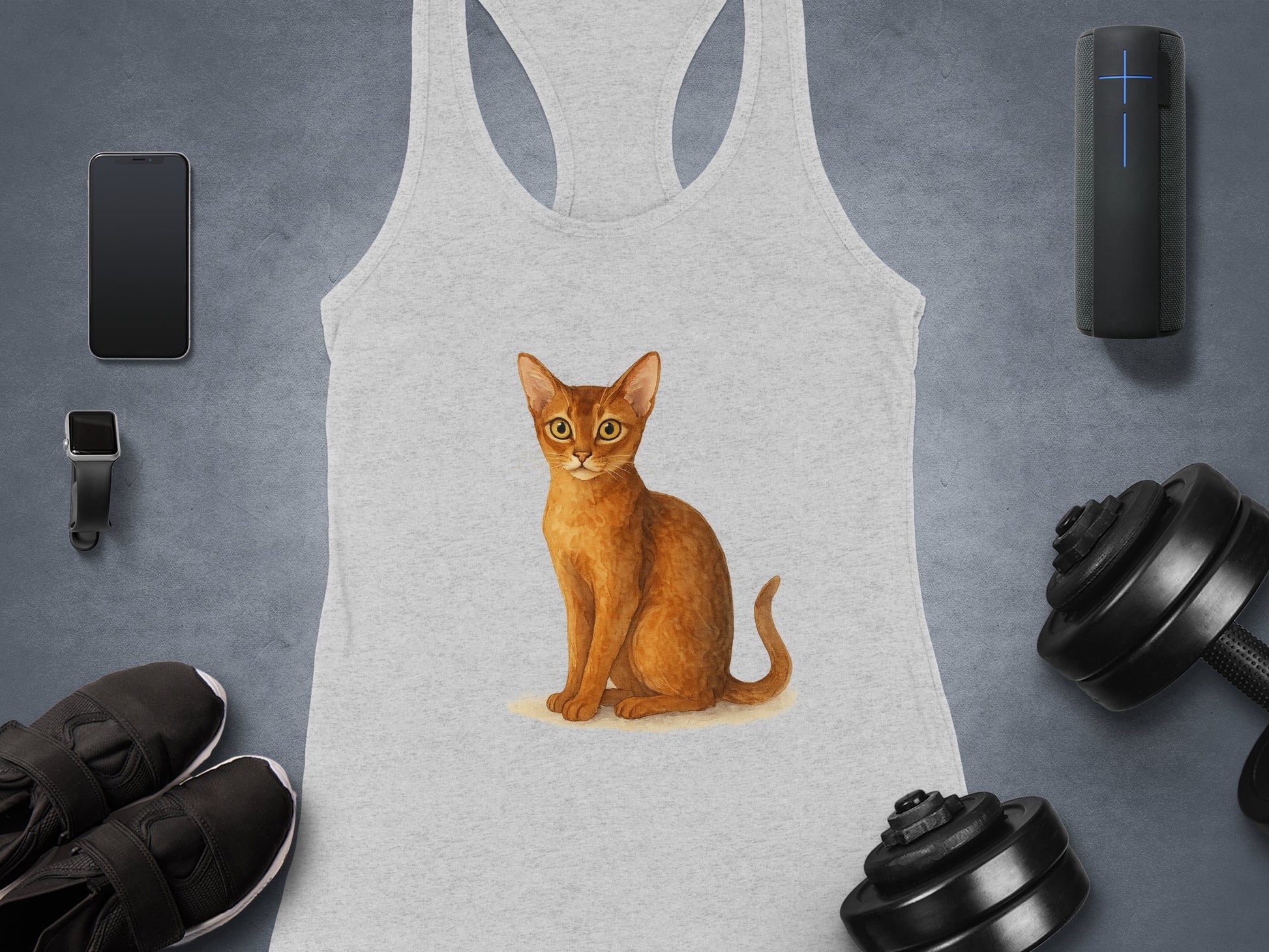 Adorable Cat Design on Versatile Tank Top product