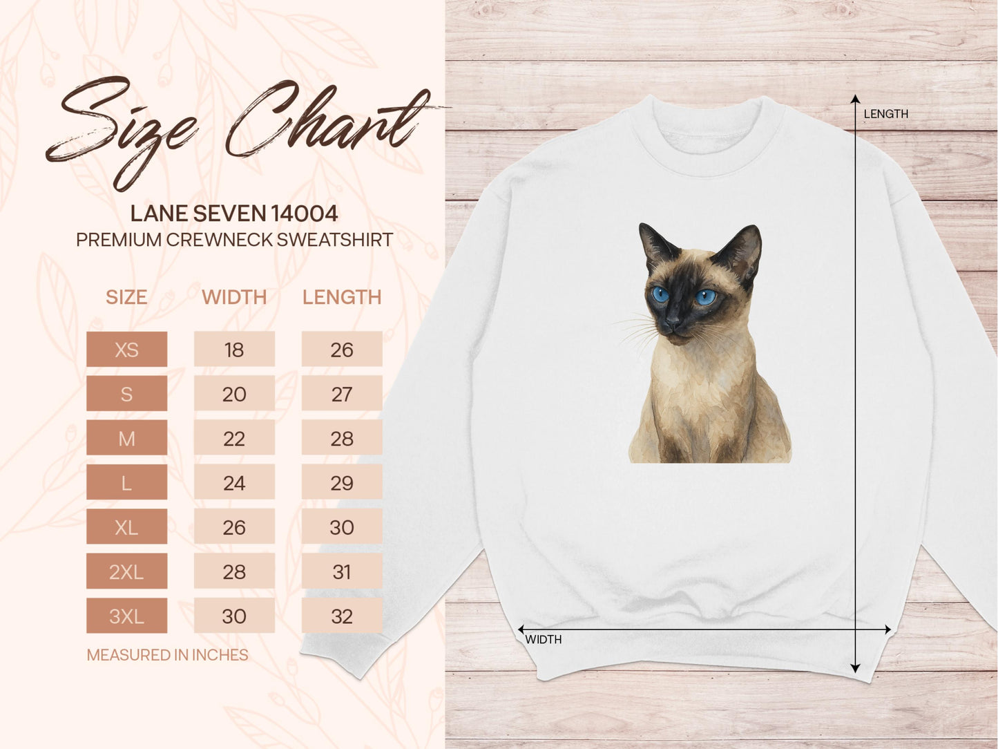Printed Premium Crewneck Sweatshirt Cat Design product