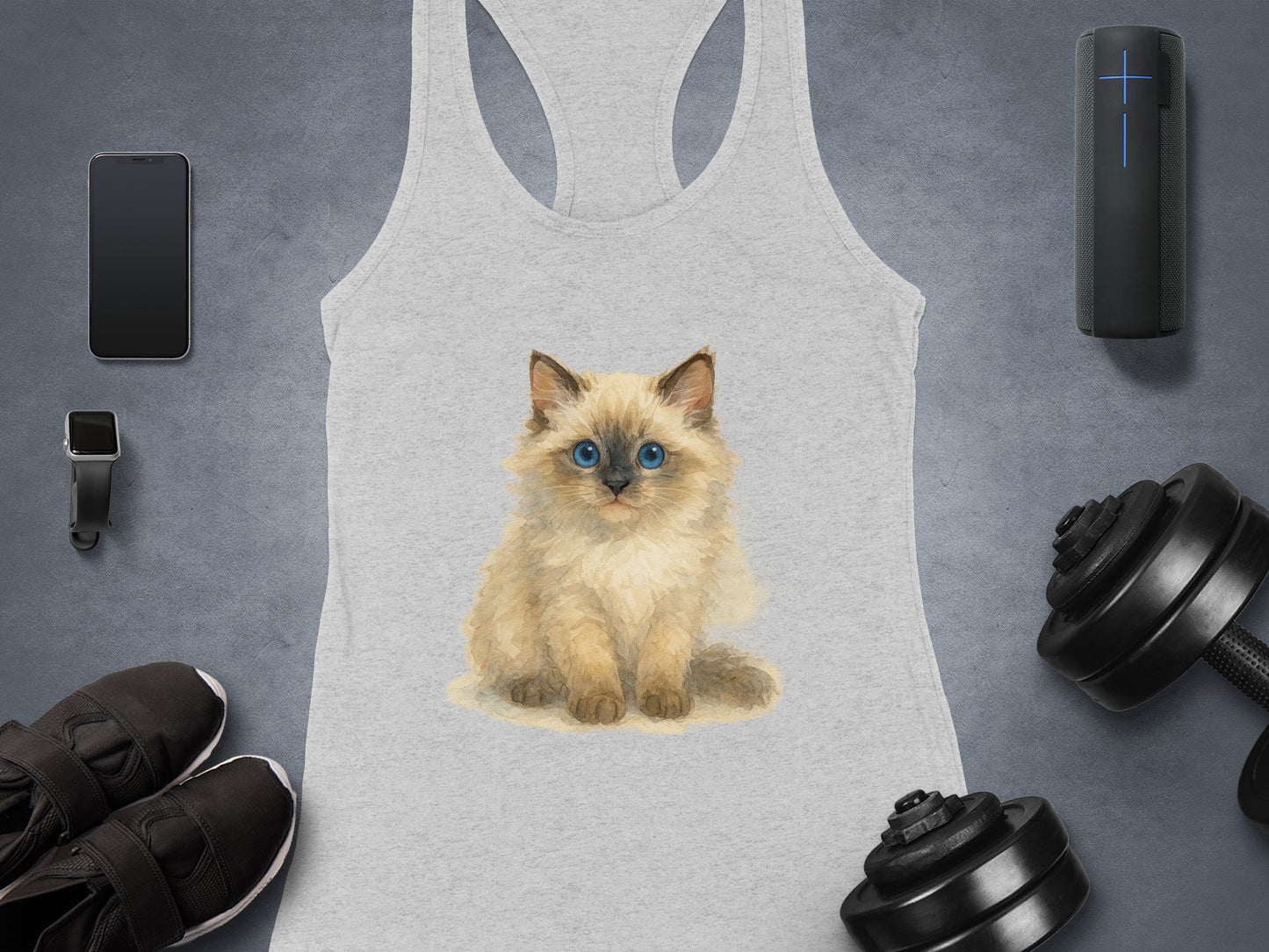 Adorable Kitten Design Women's Tank Top product type