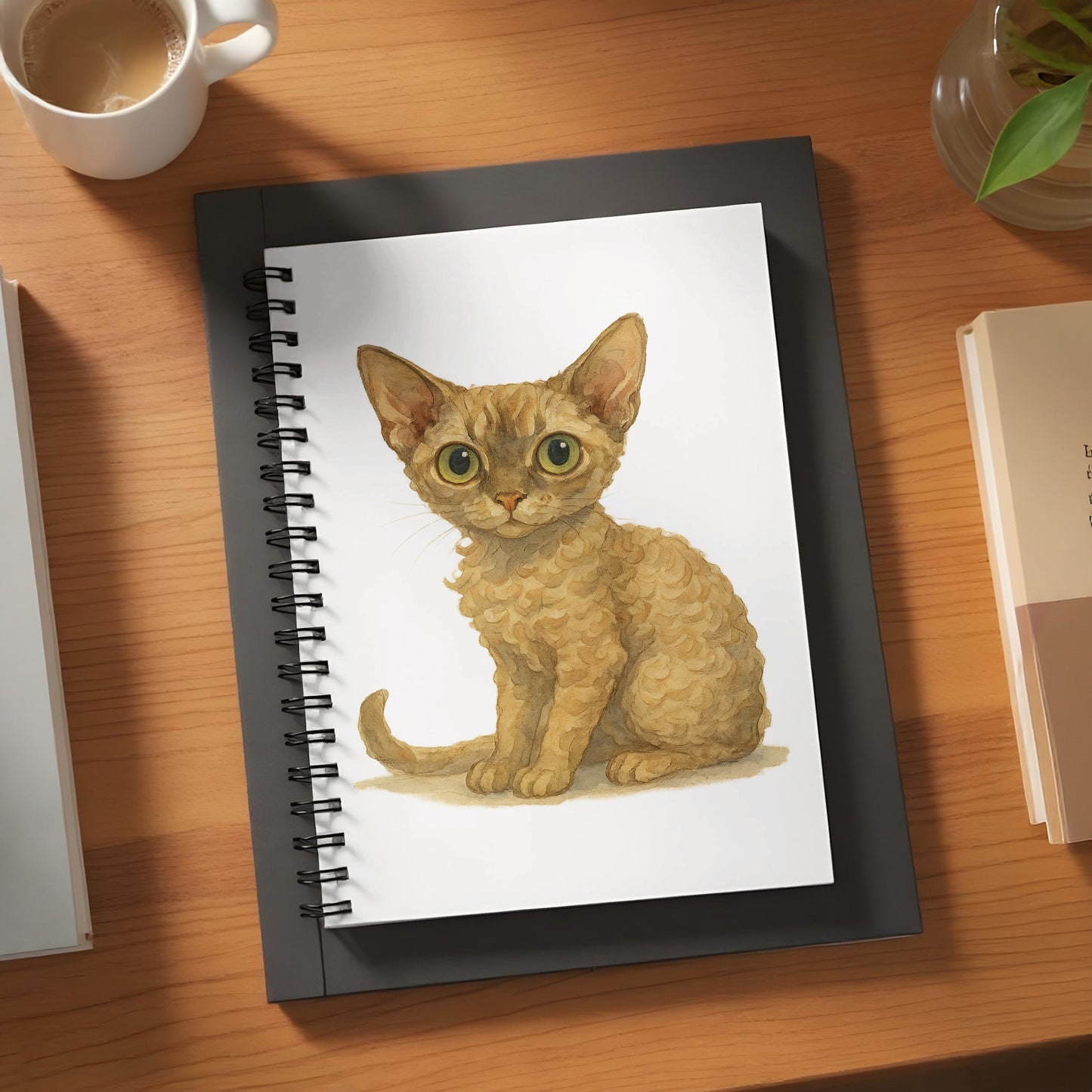 Adorable Sketch of a Kitten Spiral Notebook product