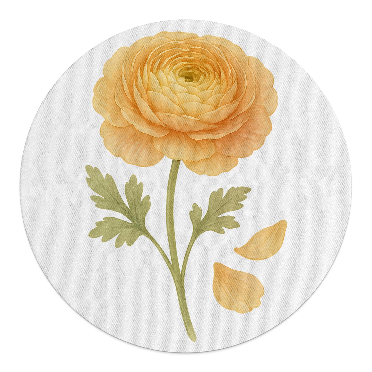 Yellow Flower Circular Home Decor product type