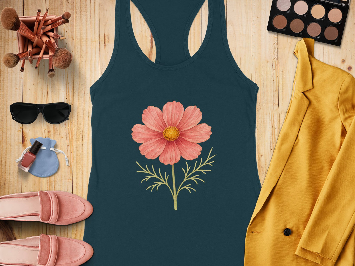 Floral Graphic Sleeveless Summer Tank Top product type