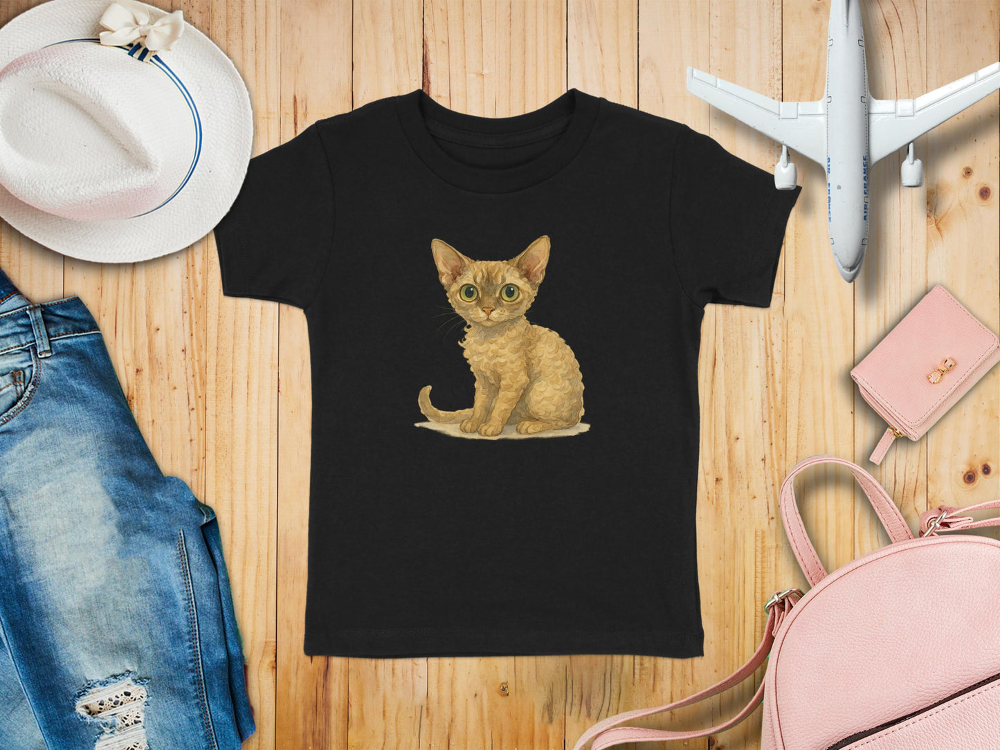 Adorable Kitten Printed Casual Short Sleeve T-shirt product
