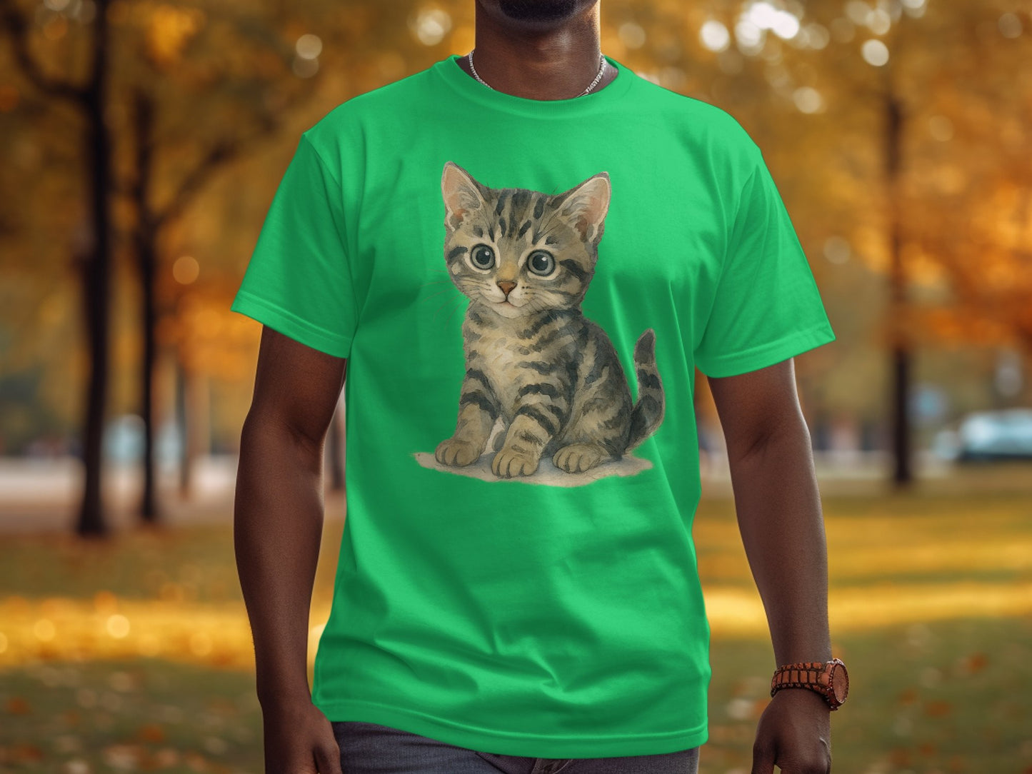 Adorable Kitten Graphic Print T-Shirt product type