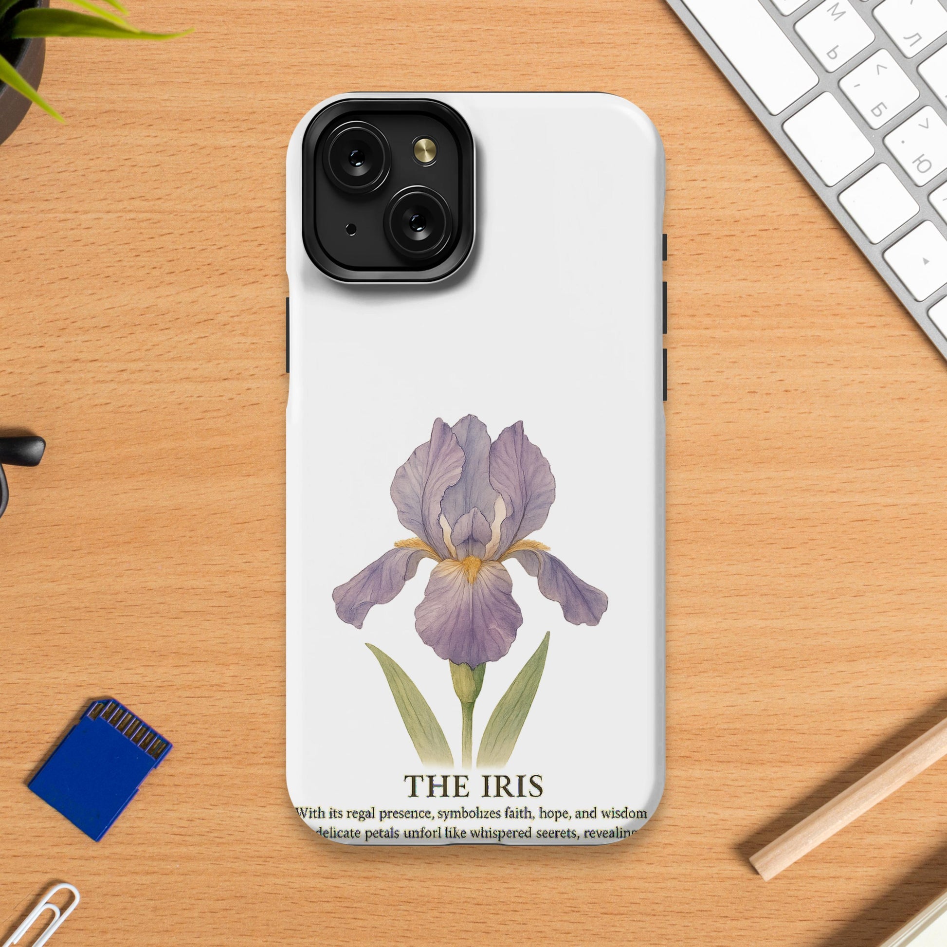 Elegant Flower Design The Iris Phone Case product type