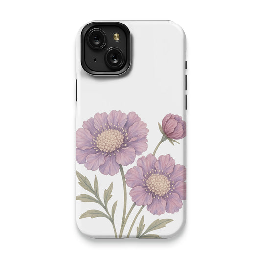 Lavender Floral Design Protective Phone Case product type