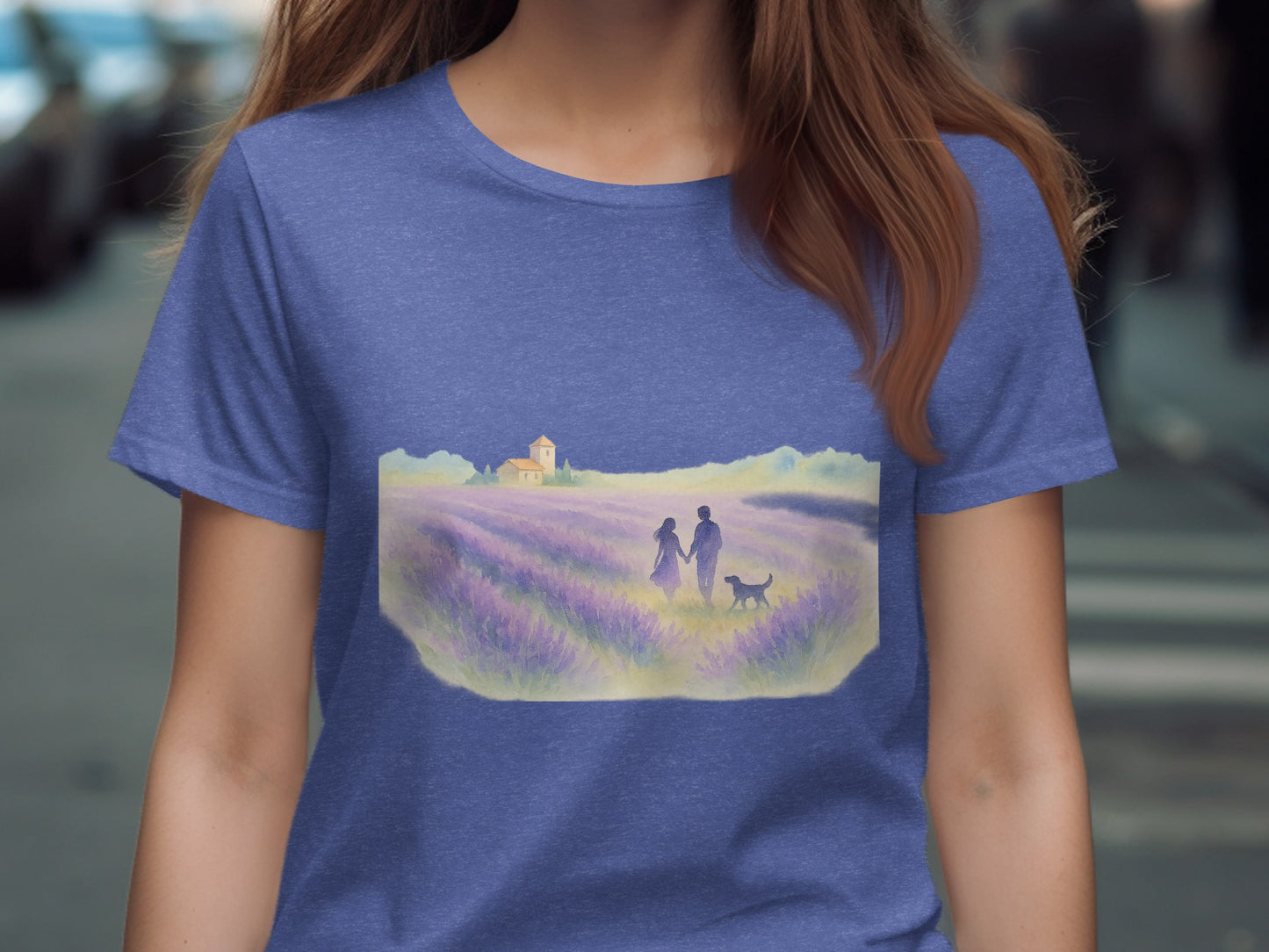 Romantic Couple In Lavender Field T-shirt product type