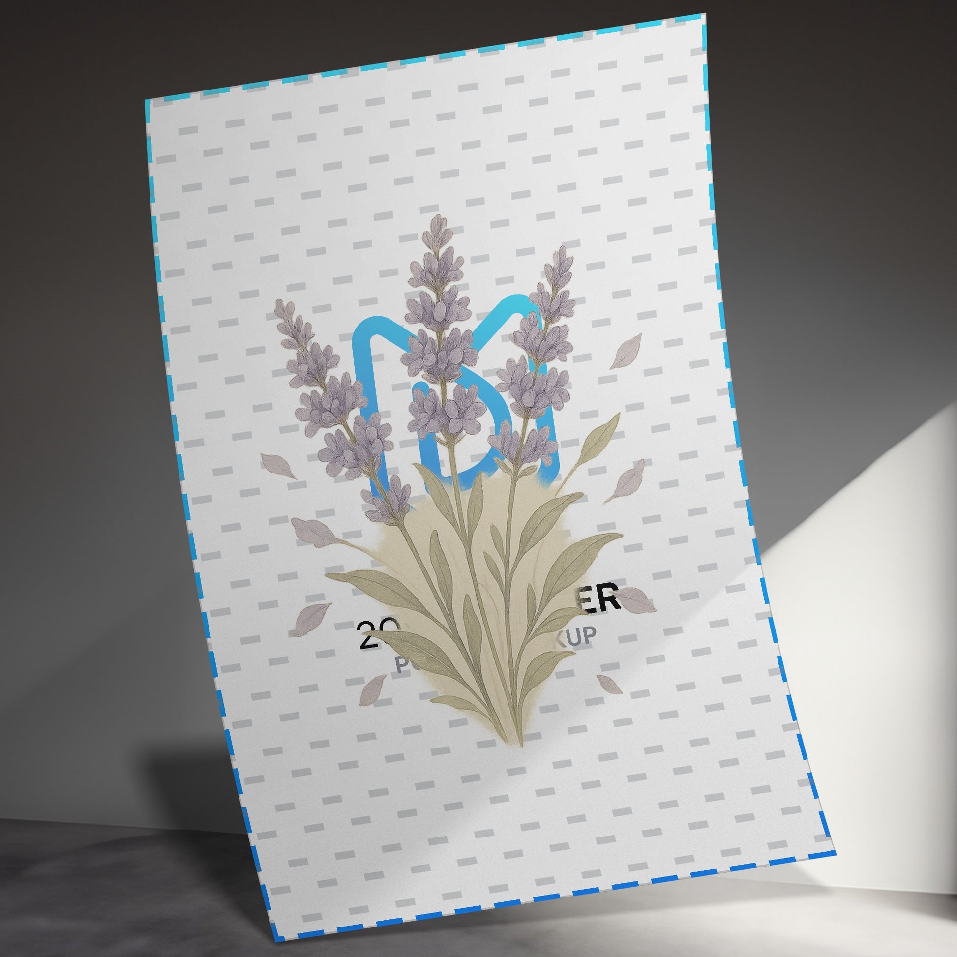 Lavender Floral Design Art Print Poster product type