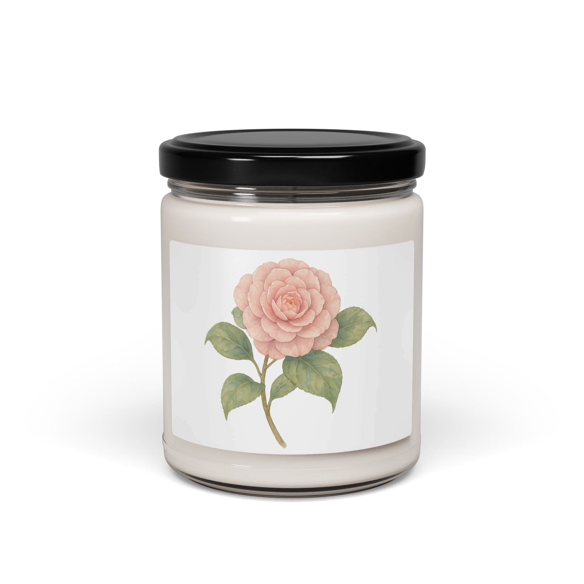 Floral Scented Candle with Rose Design product type