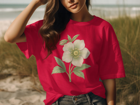 Floral Graphic Casual Beachwear T-shirt product type