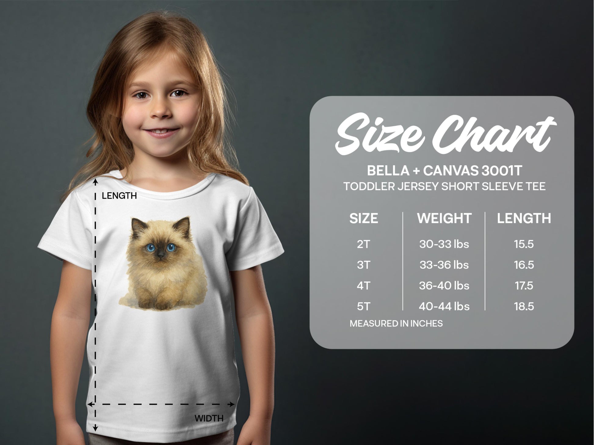 Cute Cat Graphic Toddler Jersey Short Sleeve Tee product