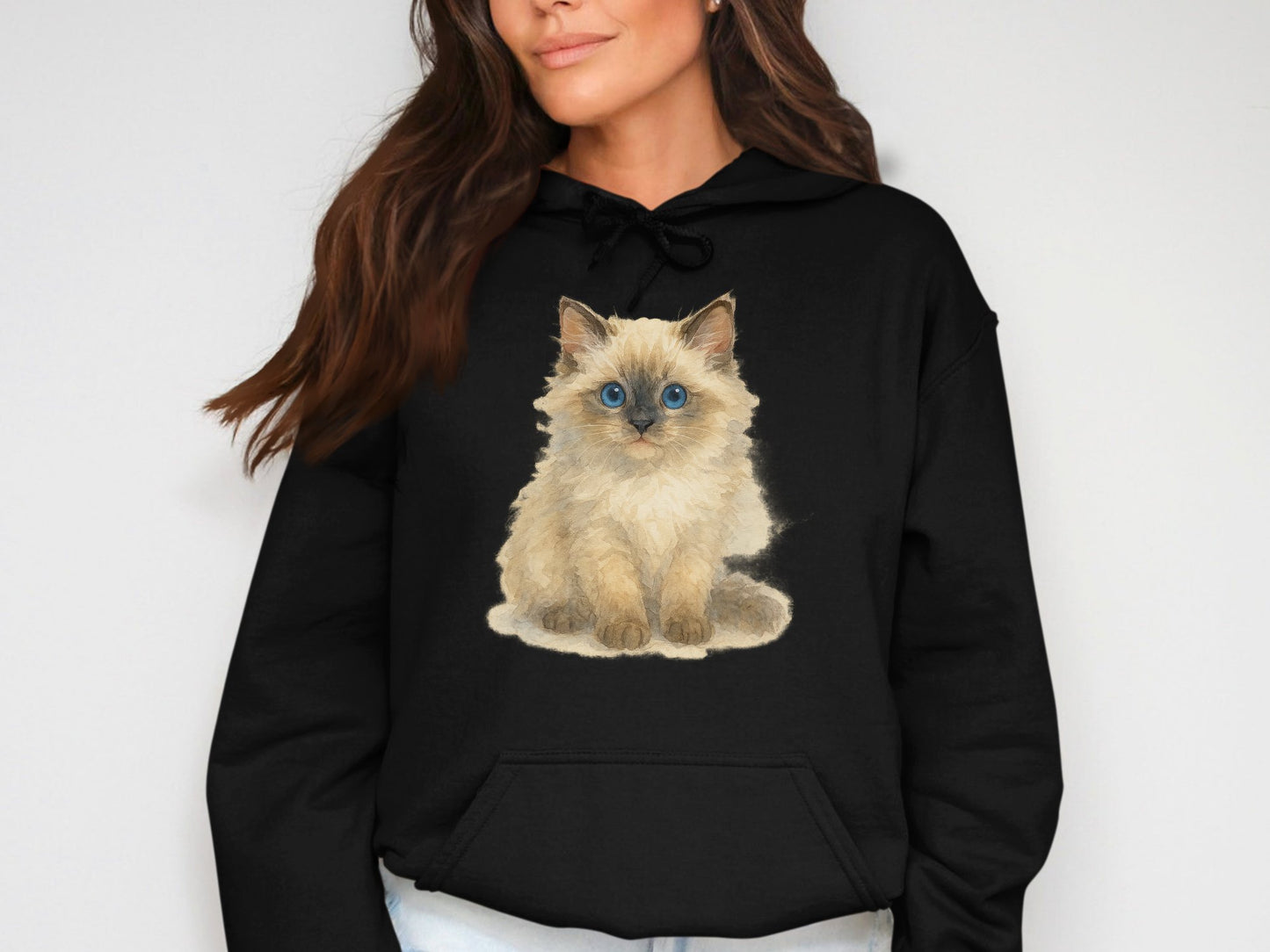 Adorable Fluffy Kitten Hoodie Product Type