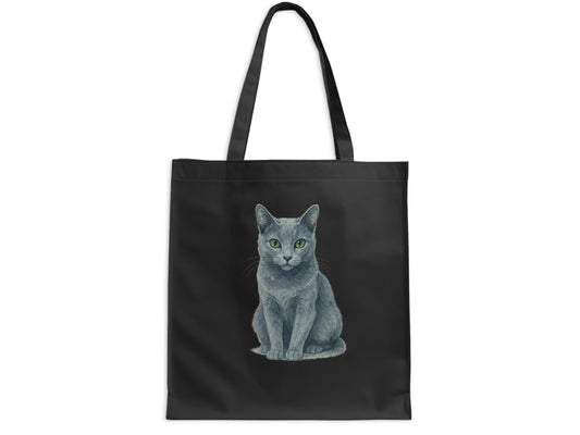 Elegant Black Tote Bag with Cute Cat Design product type