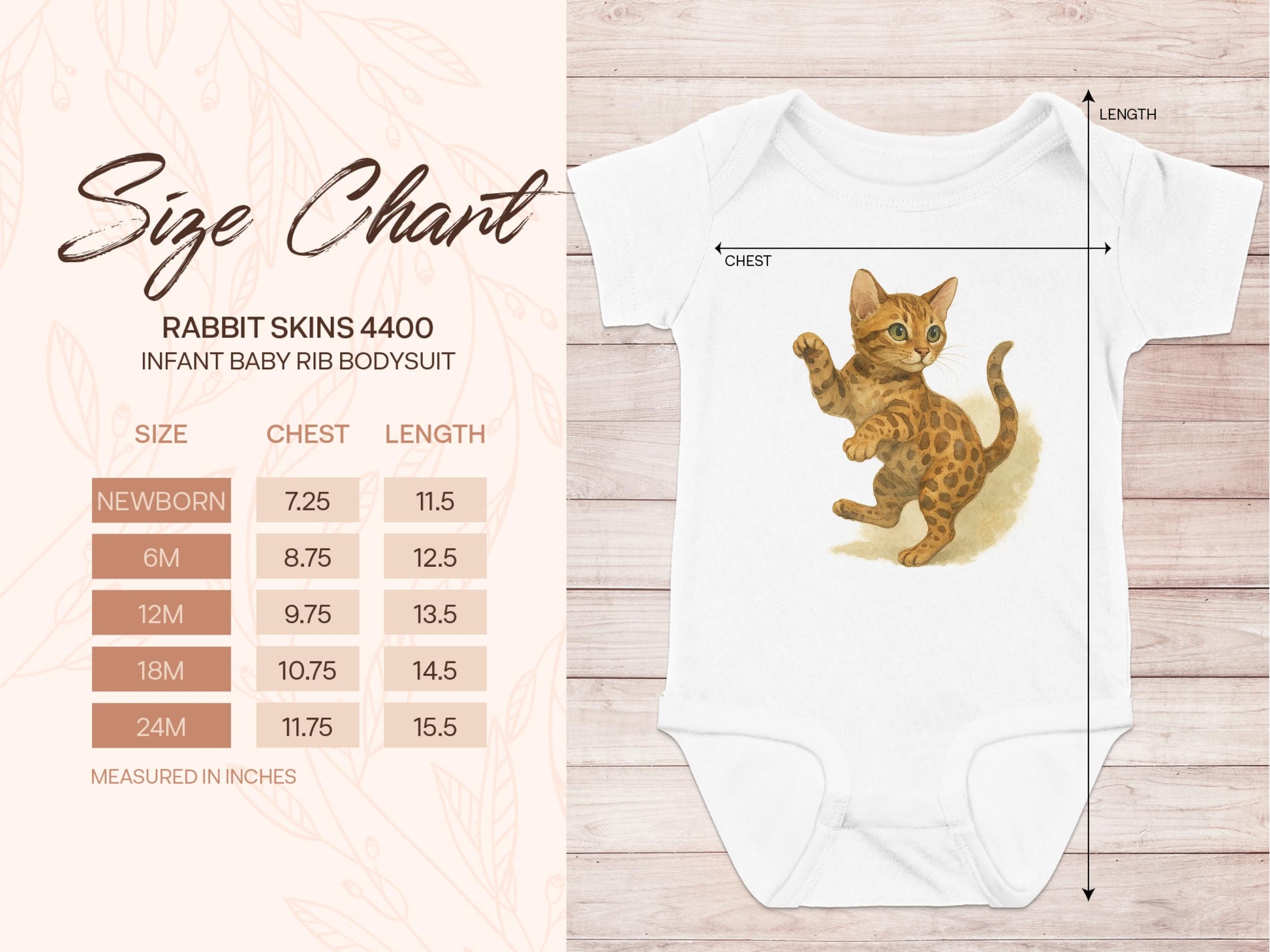 Adorable Infant Baby Rib Bodysuit with Cute Kitten Design