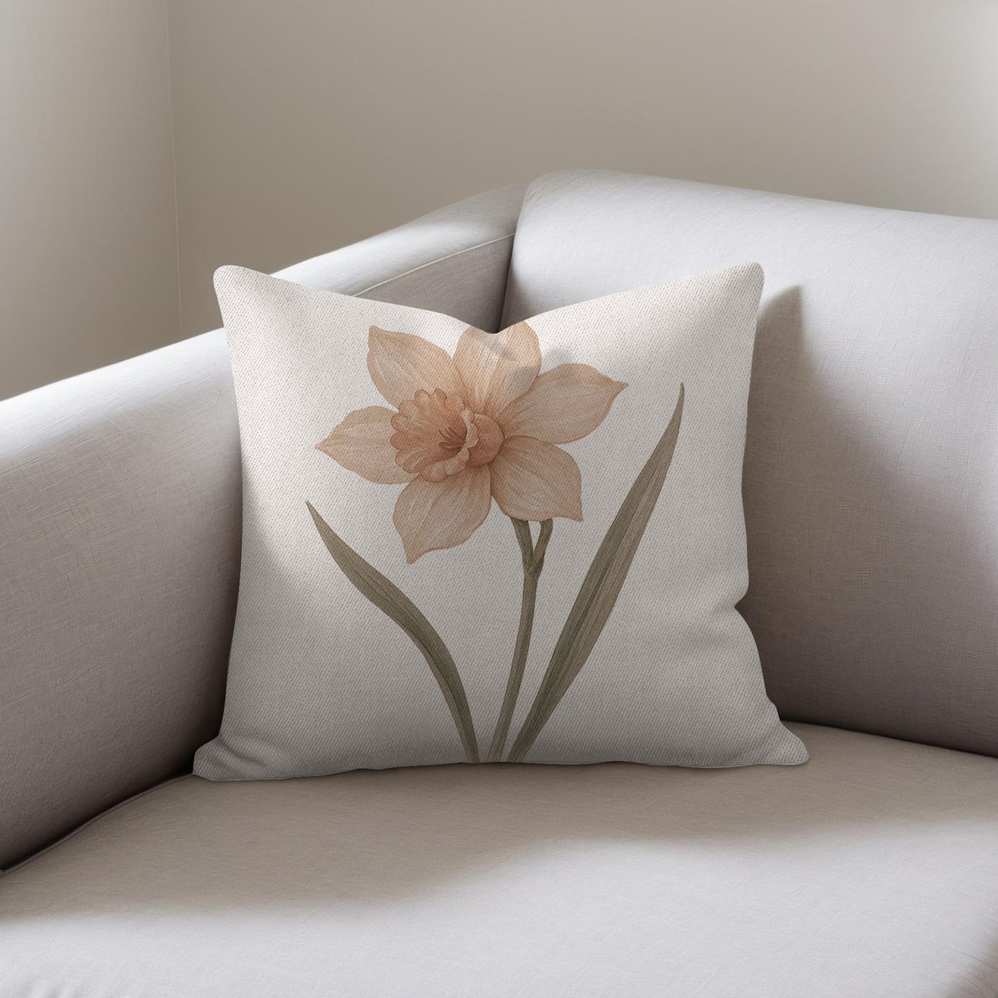 Elegant Floral Print Cushion Cover Home Decor product