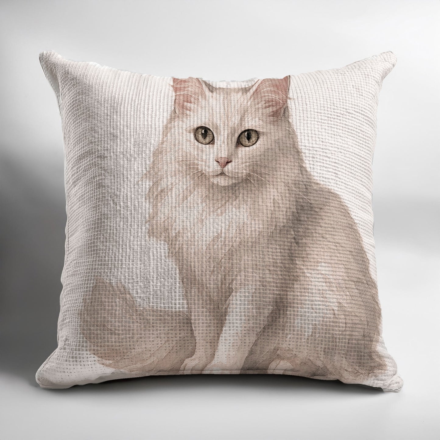 Elegant Pillow with Realistic Cat Print product