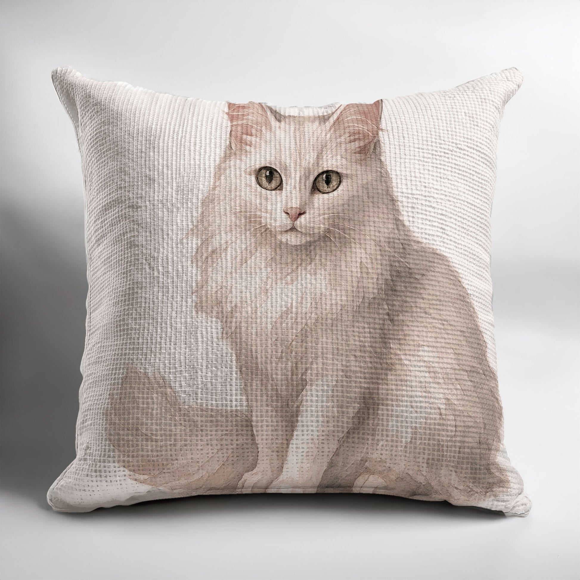Elegant Pillow with Realistic Cat Print product