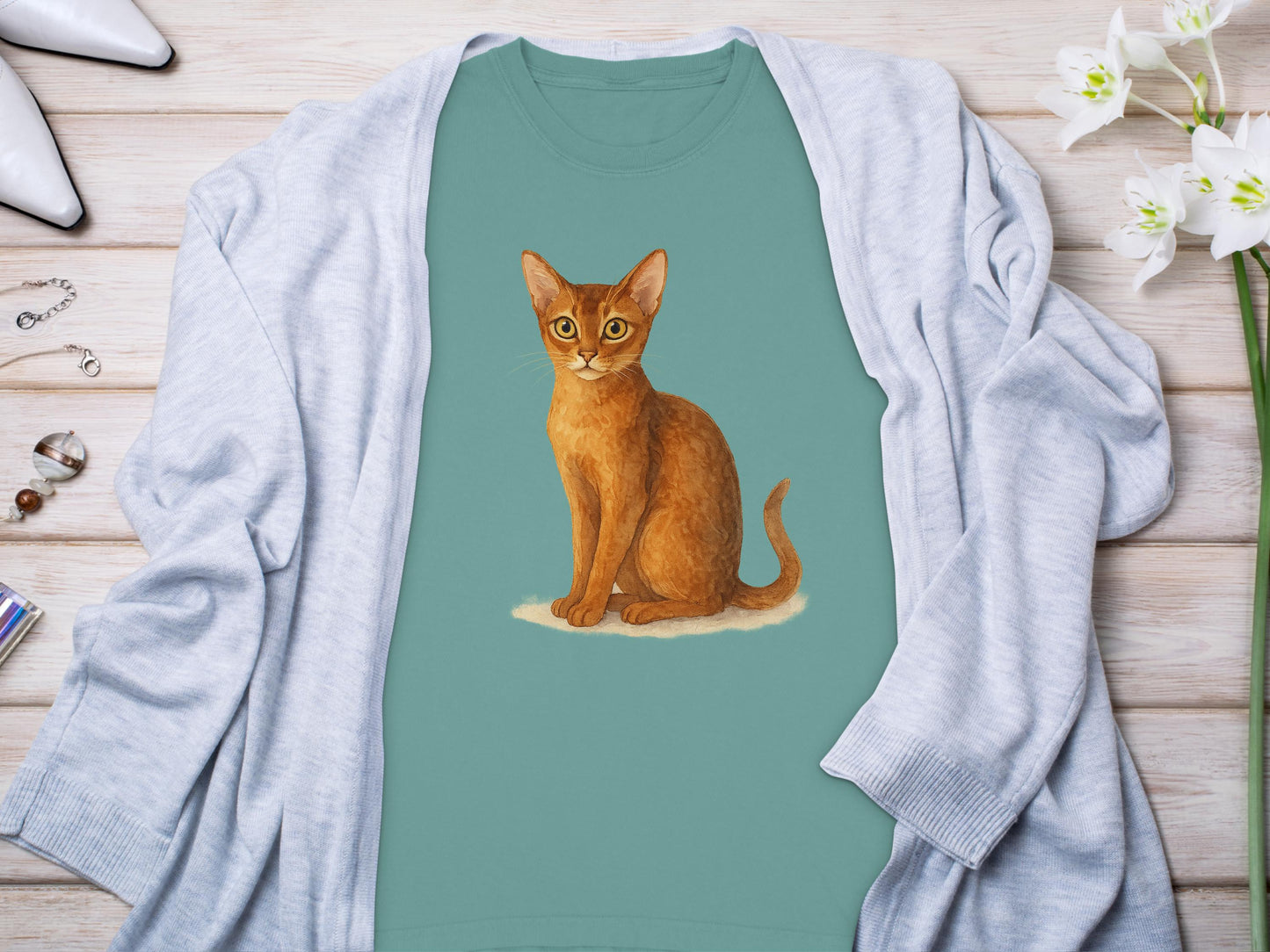 Adorable Cat Print Shirt For Animal Lovers product type